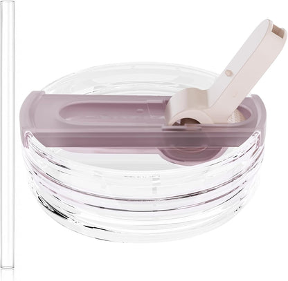 2 Pack 40 oz Flip Straw Lid Only for STANLEY ProTour Tumbler