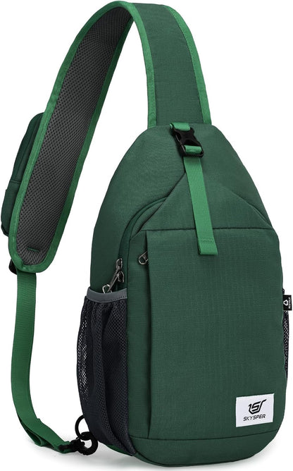 Sling Bag RFID Cross Body Bag Recycled Crossbody Backpack Travel Daypack