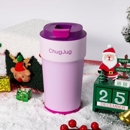 16 oz Travel Coffee Mug with Ceramic Coating, Cute Insulated Tumbler