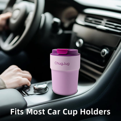 16 oz Travel Coffee Mug with Ceramic Coating, Cute Insulated Tumbler