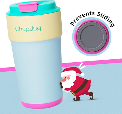 16 oz Travel Coffee Mug with Ceramic Coating, Cute Insulated Tumbler