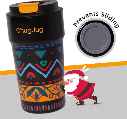 16 oz Travel Coffee Mug with Ceramic Coating, Cute Insulated Tumbler