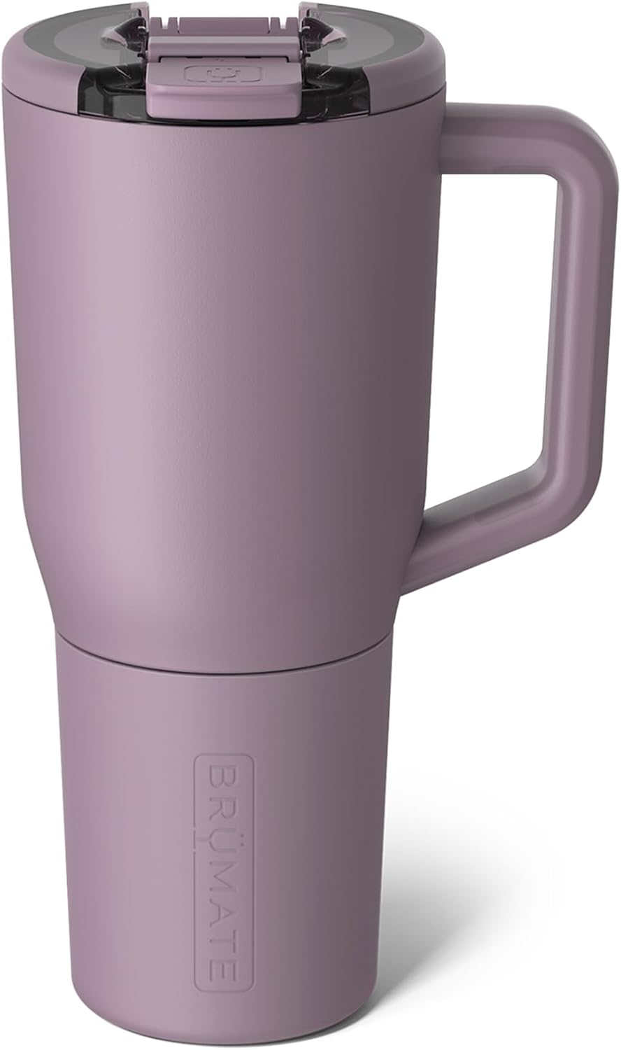 Müv - 25oz 100% Leak Proof Insulated Coffee Mug with Handle & Lid - Stainless Steel Coffee Travel Mug - Double Walled Coffee Cup (Lilac Dusk)