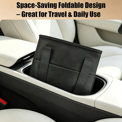 Reusable 4 Cup Insulated Drink Carrier Bag, Portable Coffee Cup Holder with Adjustable Shoulder Strap & Foldable Design, Water Bottle Caddy with Adjustable Dividers for Beverage, Travel & Delivery