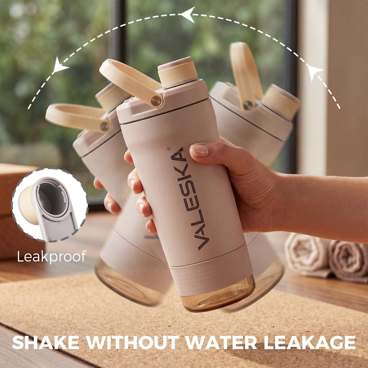 Protein Shaker Bottle | 20oz Insulated Stainless Steel Protein Shaker, BPA Free, Leak Proof, Dishwasher Safe, Perfect for Protein Shakes and Pre Workout | Green
