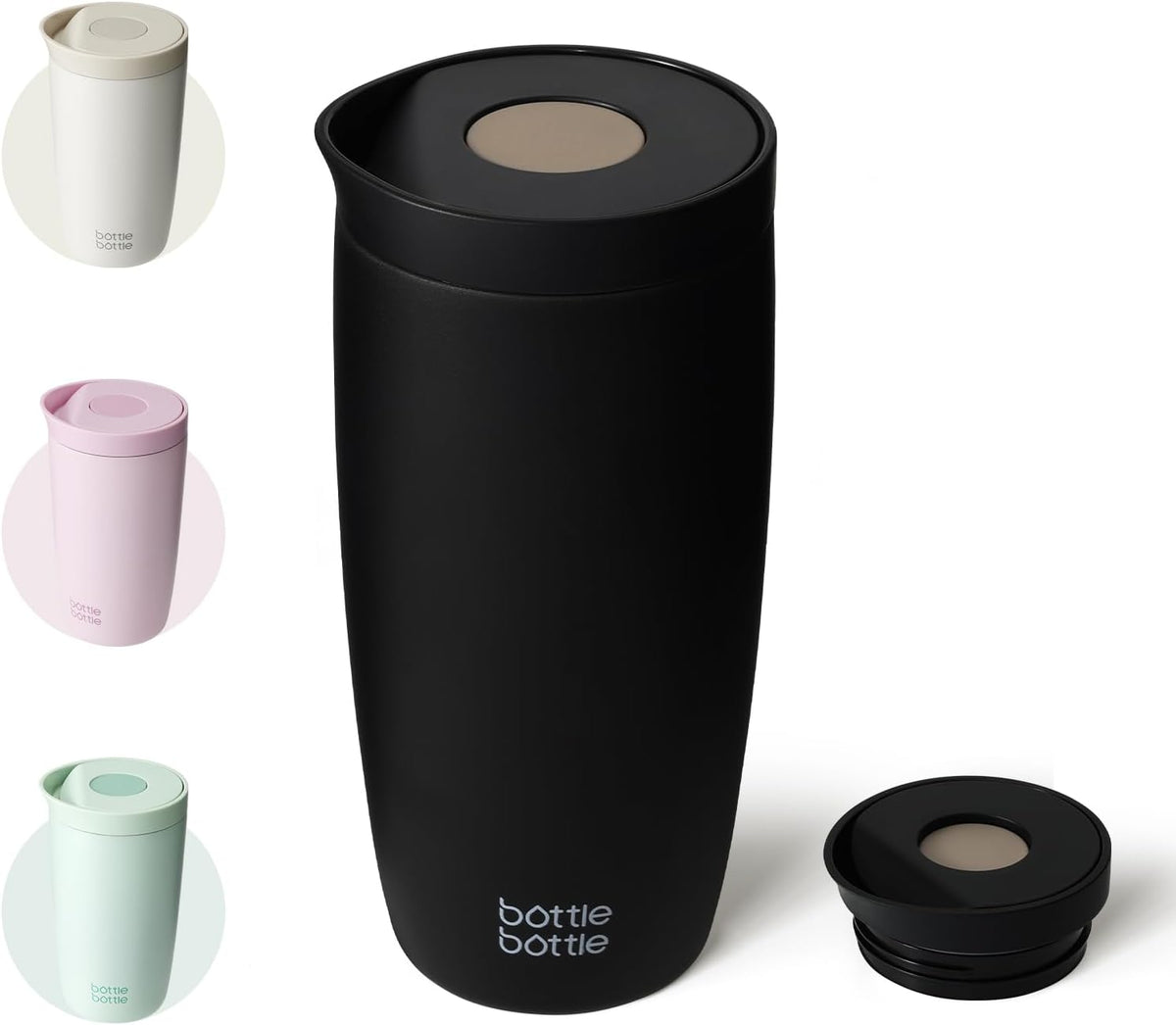 BOTTLE BOTTLE Insulated Coffee Tumbler with Push Button Lid 16oz(Green)