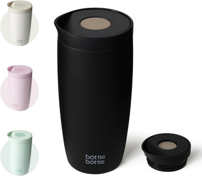 BOTTLE BOTTLE Insulated Coffee Tumbler with Push Button Lid 16oz(Green)