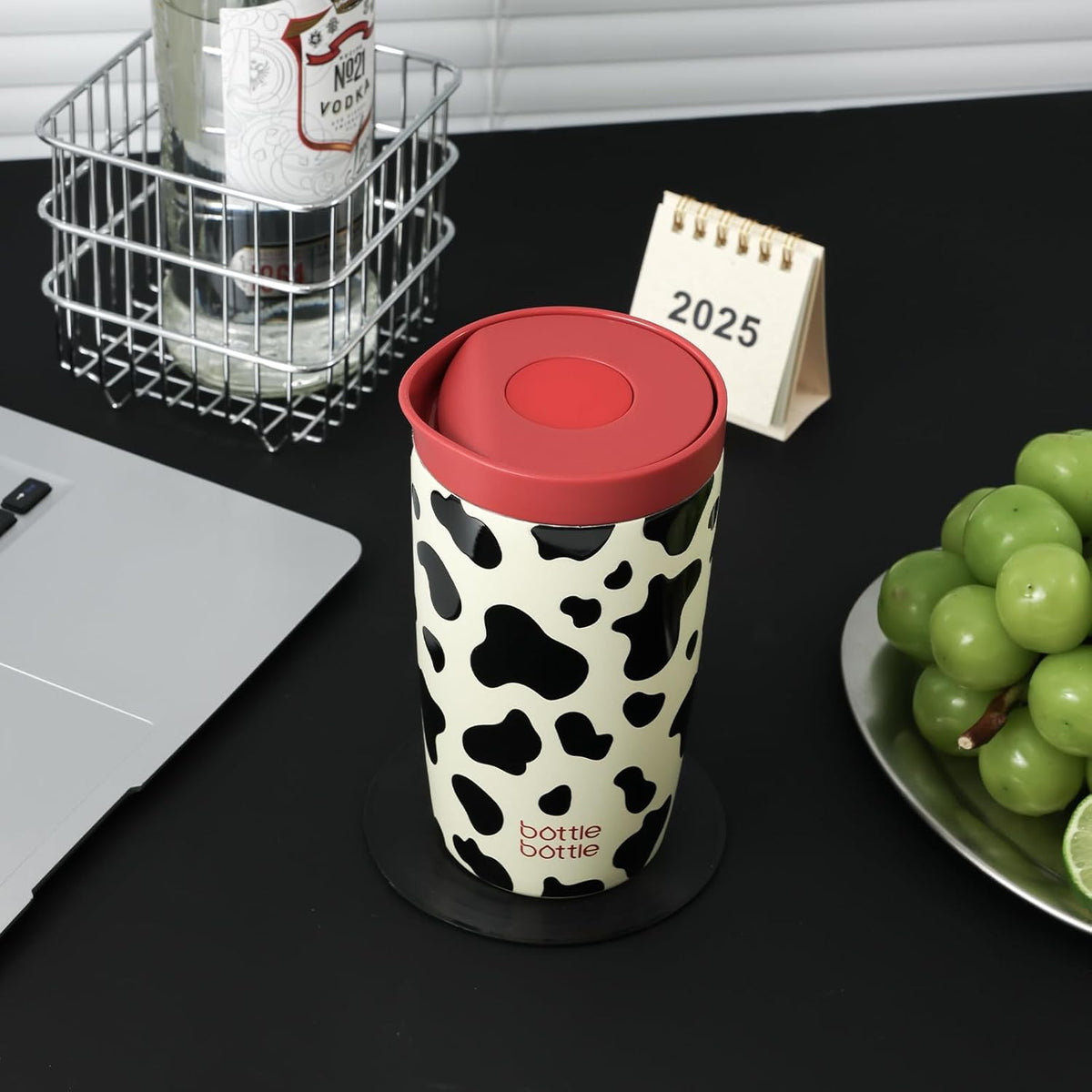 BOTTLE BOTTLE Insulated Coffee Tumbler with Push Button Lid 16oz(Green)