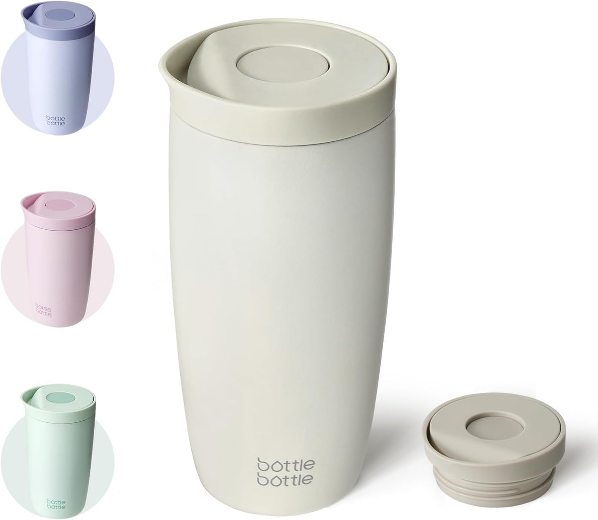 BOTTLE BOTTLE Insulated Coffee Tumbler with Push Button Lid 16oz(Green)