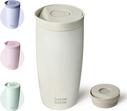BOTTLE BOTTLE Insulated Coffee Tumbler with Push Button Lid 16oz(Green)