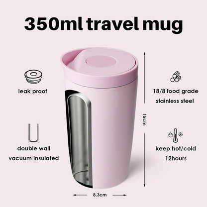 BOTTLE BOTTLE Insulated Coffee Tumbler with Push Button Lid 16oz(Green)