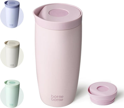 BOTTLE BOTTLE Insulated Coffee Tumbler with Push Button Lid 16oz(Green)