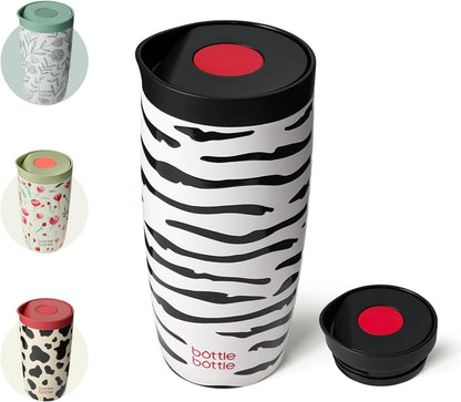 BOTTLE BOTTLE Insulated Coffee Tumbler with Push Button Lid 16oz(Green)