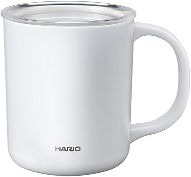 CMG-350-W Ceramic Coating Vacuum Double Insulated Mug, White, 11.8 fl oz (350 ml), Lid Included