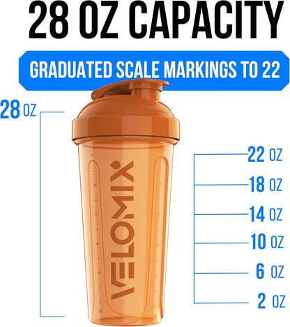 4 Pack 28oz Protein Shaker Bottle for Protein Mixes, Silver Aurora