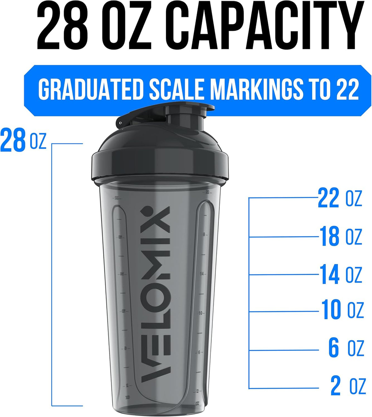 4 Pack 28oz Protein Shaker Bottle for Protein Mixes, Silver Aurora