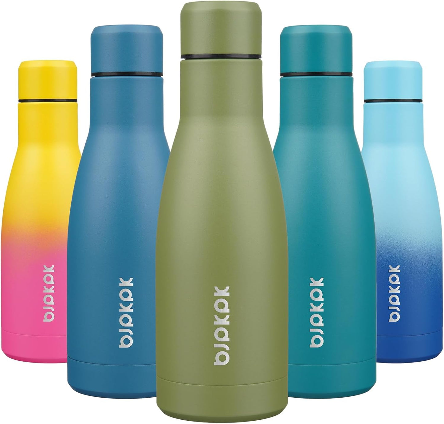 25 oz Insulated Stainless Steel Water Bottle, Metal Sports Flask | Double Wall Vacuum, Leak Proof, Keeps Hot/Cold, BPA Free, Dishwasher Safe, Cupholder Friendly, Travel, Lake Blue - Colors A
