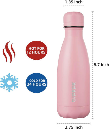 25 oz Insulated Stainless Steel Water Bottle, Metal Sports Flask | Double Wall Vacuum, Leak Proof, Keeps Hot/Cold, BPA Free, Dishwasher Safe, Cupholder Friendly, Travel, Lake Blue - Colors A