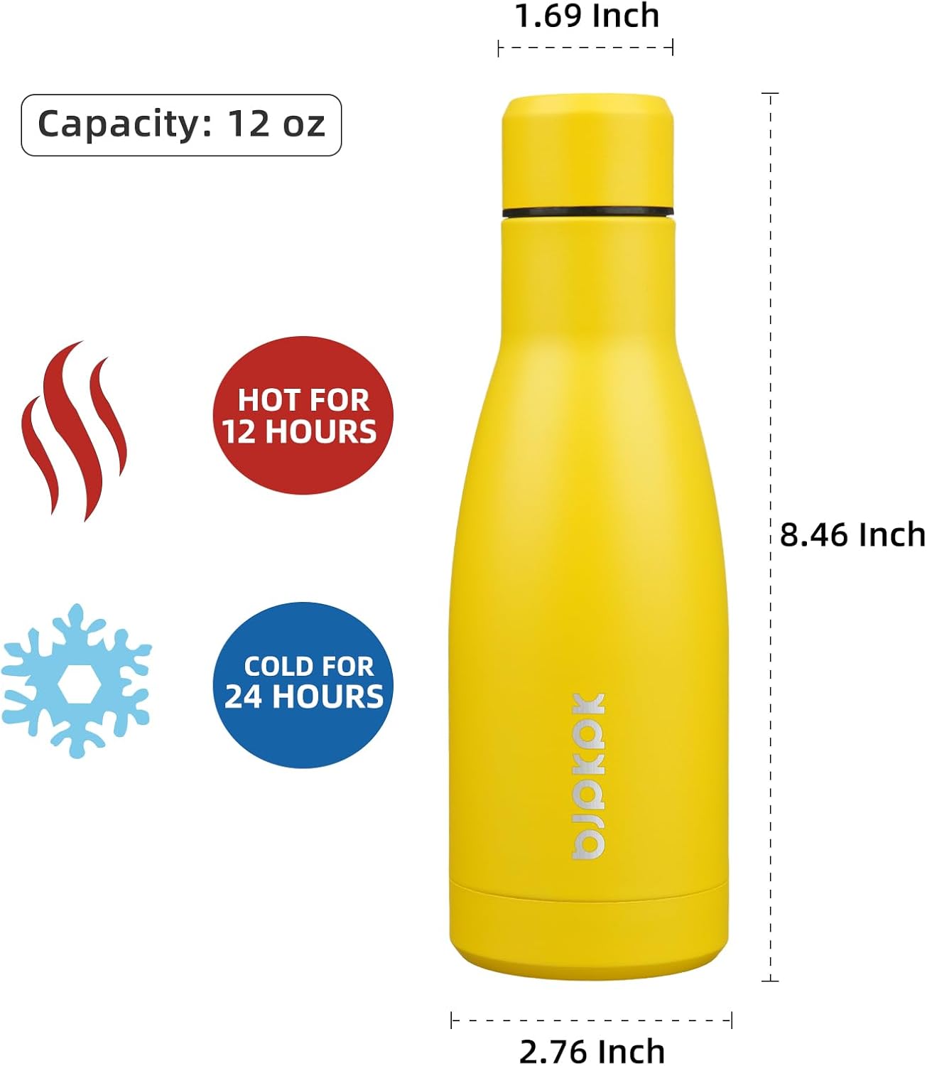 25 oz Insulated Stainless Steel Water Bottle, Metal Sports Flask | Double Wall Vacuum, Leak Proof, Keeps Hot/Cold, BPA Free, Dishwasher Safe, Cupholder Friendly, Travel, Lake Blue - Colors A