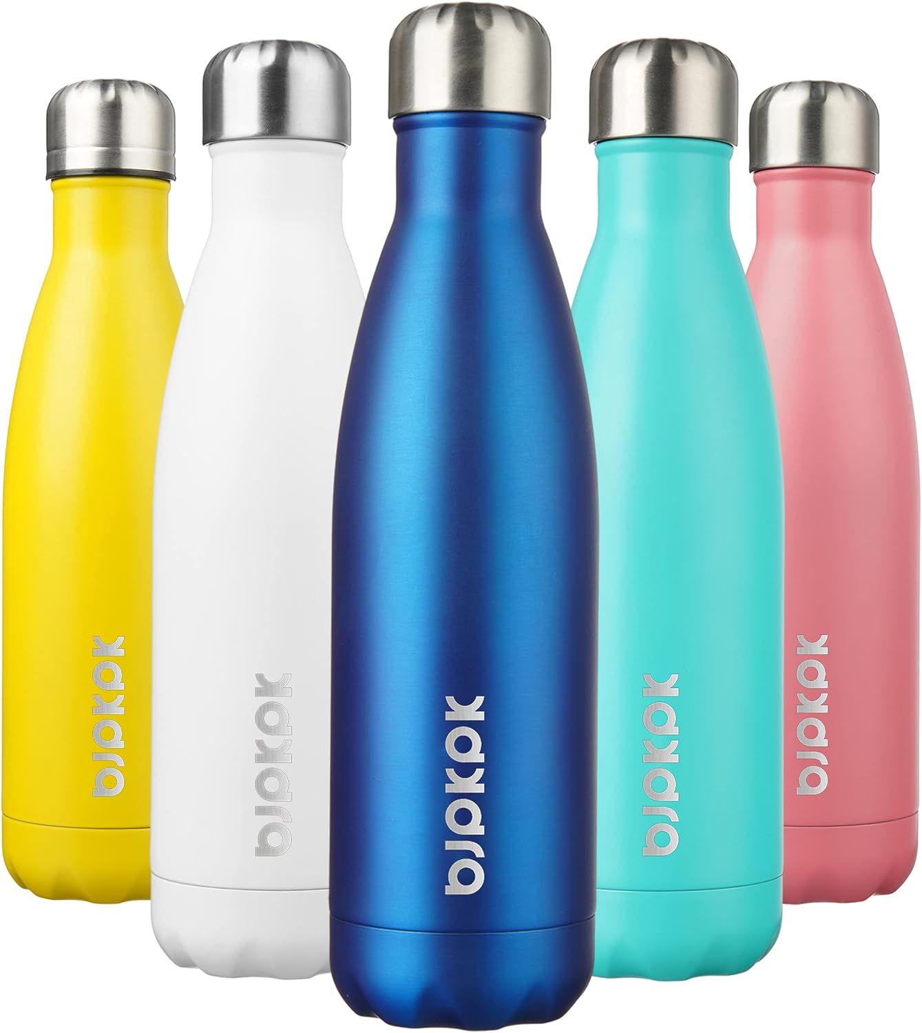25 oz Insulated Stainless Steel Water Bottle, Metal Sports Flask | Double Wall Vacuum, Leak Proof, Keeps Hot/Cold, BPA Free, Dishwasher Safe, Cupholder Friendly, Travel, Lake Blue - Colors A