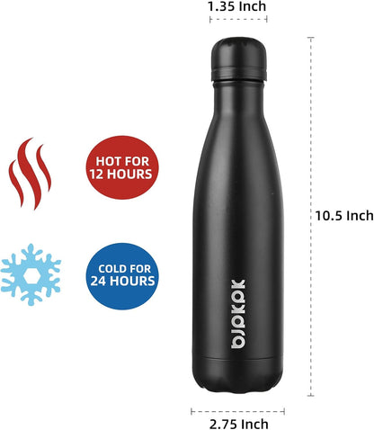 25 oz Insulated Stainless Steel Water Bottle, Metal Sports Flask | Double Wall Vacuum, Leak Proof, Keeps Hot/Cold, BPA Free, Dishwasher Safe, Cupholder Friendly, Travel, Lake Blue - Colors A