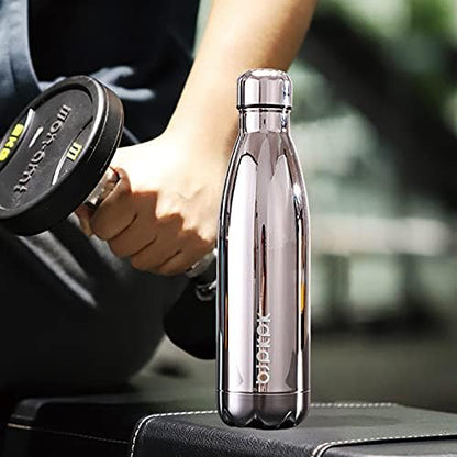 25 oz Insulated Stainless Steel Water Bottle, Metal Sports Flask | Double Wall Vacuum, Leak Proof, Keeps Hot/Cold, BPA Free, Dishwasher Safe, Cupholder Friendly, Travel, Lake Blue - Colors A