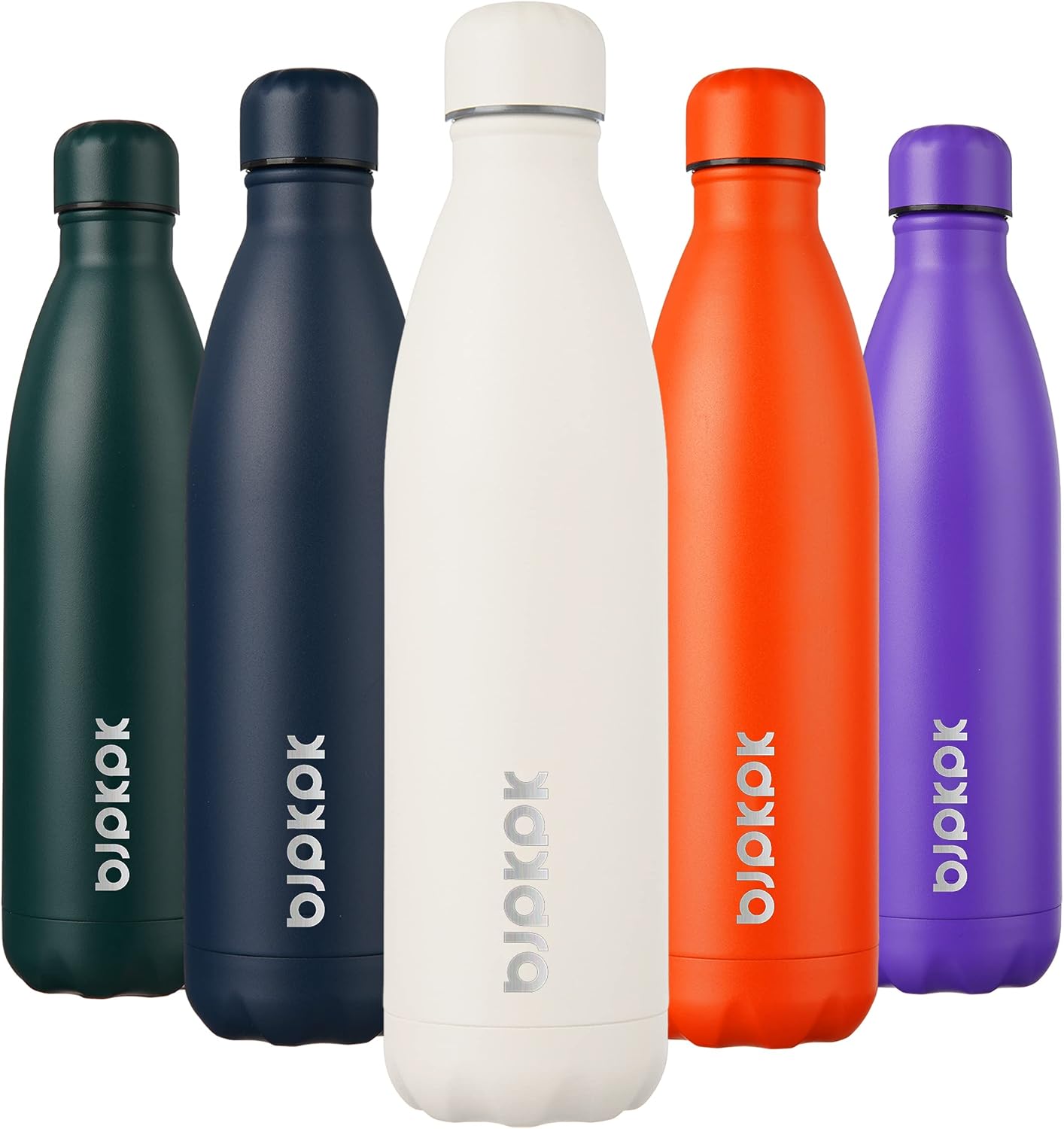 25 oz Insulated Stainless Steel Water Bottle, Metal Sports Flask | Double Wall Vacuum, Leak Proof, Keeps Hot/Cold, BPA Free, Dishwasher Safe, Cupholder Friendly, Travel, Lake Blue - Colors A