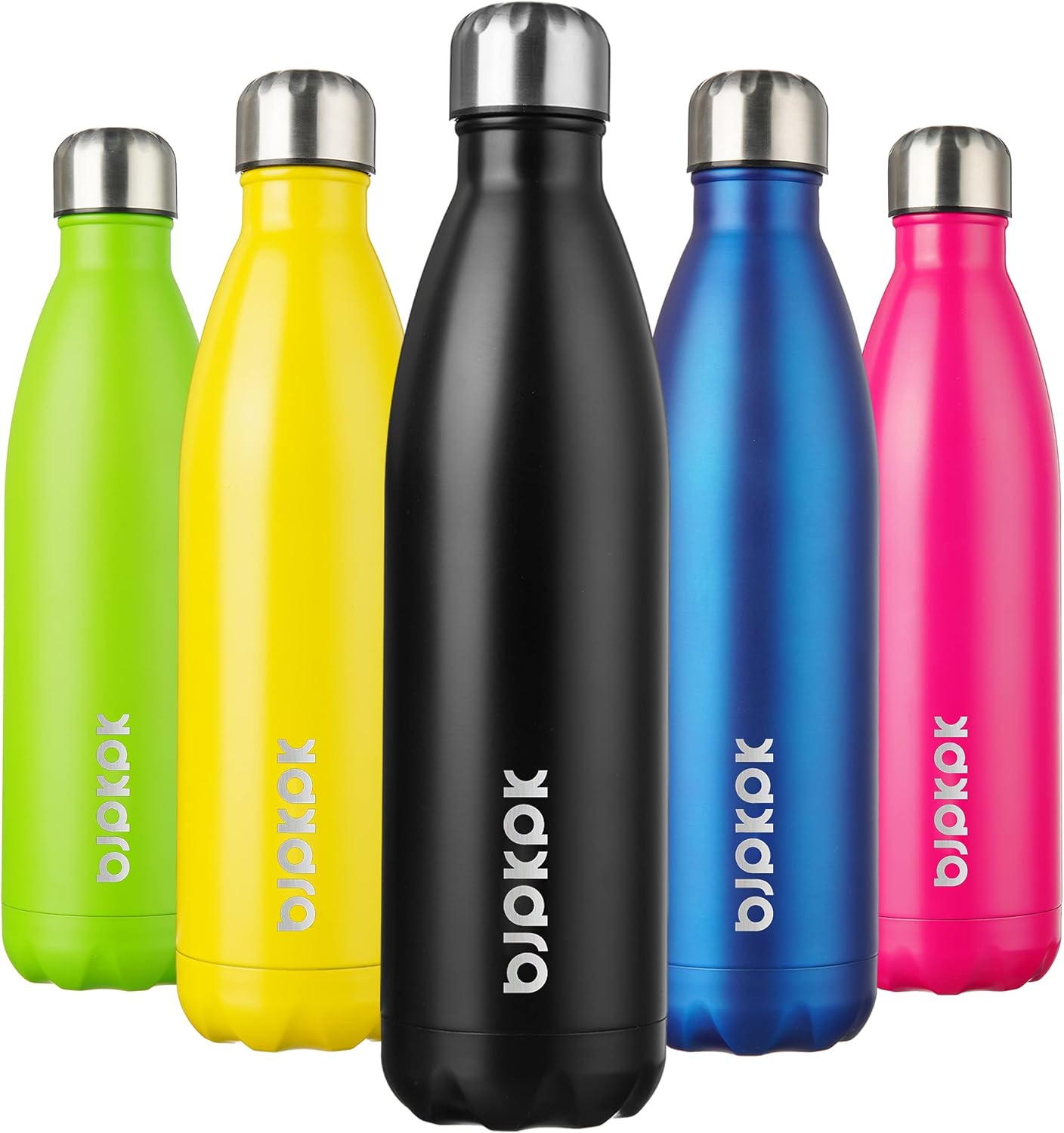25 oz Insulated Stainless Steel Water Bottle, Metal Sports Flask | Double Wall Vacuum, Leak Proof, Keeps Hot/Cold, BPA Free, Dishwasher Safe, Cupholder Friendly, Travel, Lake Blue - Colors A