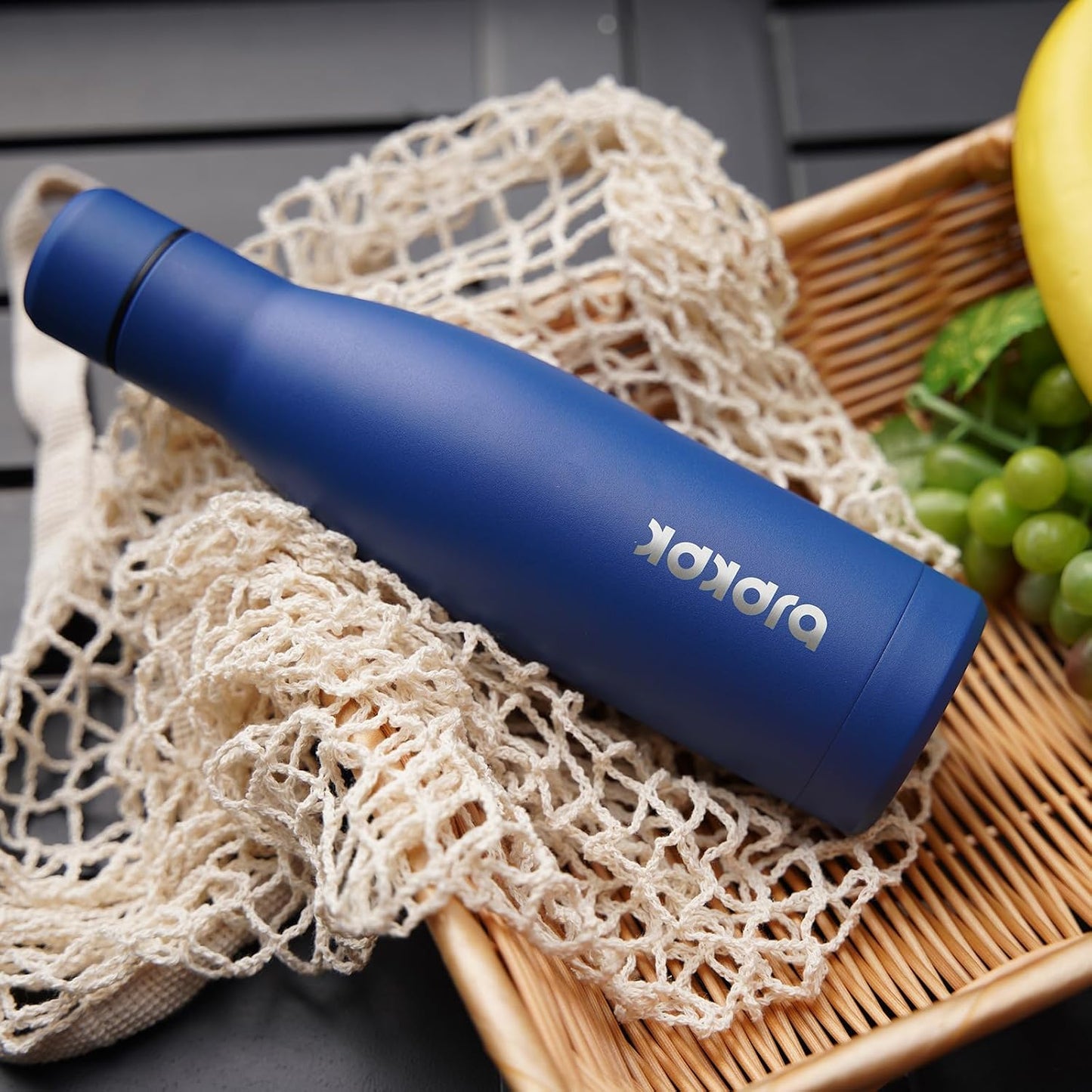 25 oz Insulated Stainless Steel Water Bottle, Metal Sports Flask | Double Wall Vacuum, Leak Proof, Keeps Hot/Cold, BPA Free, Dishwasher Safe, Cupholder Friendly, Travel, Lake Blue - Colors A