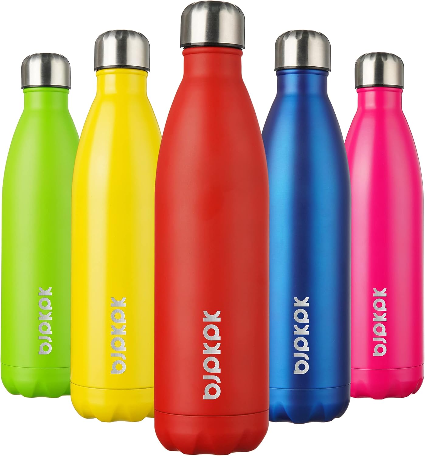 25 oz Insulated Stainless Steel Water Bottle, Metal Sports Flask | Double Wall Vacuum, Leak Proof, Keeps Hot/Cold, BPA Free, Dishwasher Safe, Cupholder Friendly, Travel, Lake Blue - Colors A