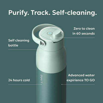 PureVis 2 Smart UV-C Self-Cleaning Insulated Water Bottle Filter Straw