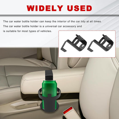 2 PCS Black Cup Holder,Waterproof and Durable,Portable Multifunction,Fit Most Size Mugs,Cup Holders that Fit Most Cars,Car Storage Cup Accessories,Vehicle Seat Cup