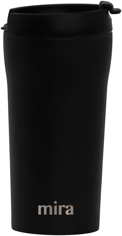 16 oz Coffee Travel Mug - Stainless Steel Insulated Tumbler with Leak-Proof Lid - Hot & Cold Cup - Marine