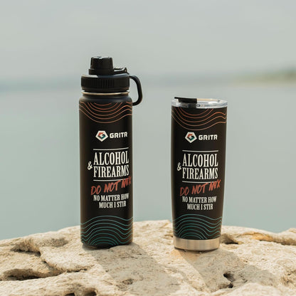 20 fl oz Stainless Steel Double Wall Vacuum Insulated Tumbler | Leakproof Reusable Thermos w/ Flip-Lock Cap, Sweat-Free Coating, BPA Free - for Traveling, Hiking, Camping, Gym