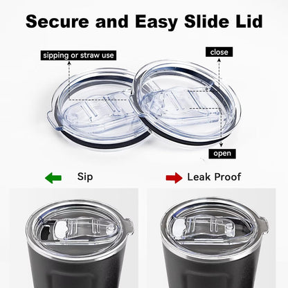 Tumbler Lid Replacement for 20 oz Tumblers, 3.2" Mugs