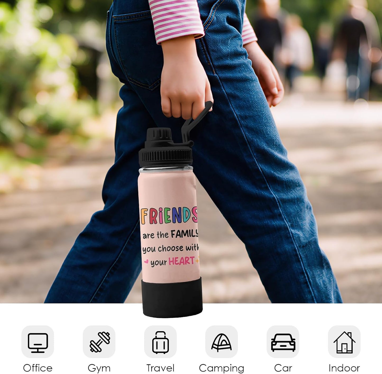Christian Gifts for Women - I Can Do All Things Christ Water Bottle Water Bottle 18oz - Inspirational Religious Faith Gifts for Women - Christian Jesus God Bible Verse Prayer Gift for Christmas