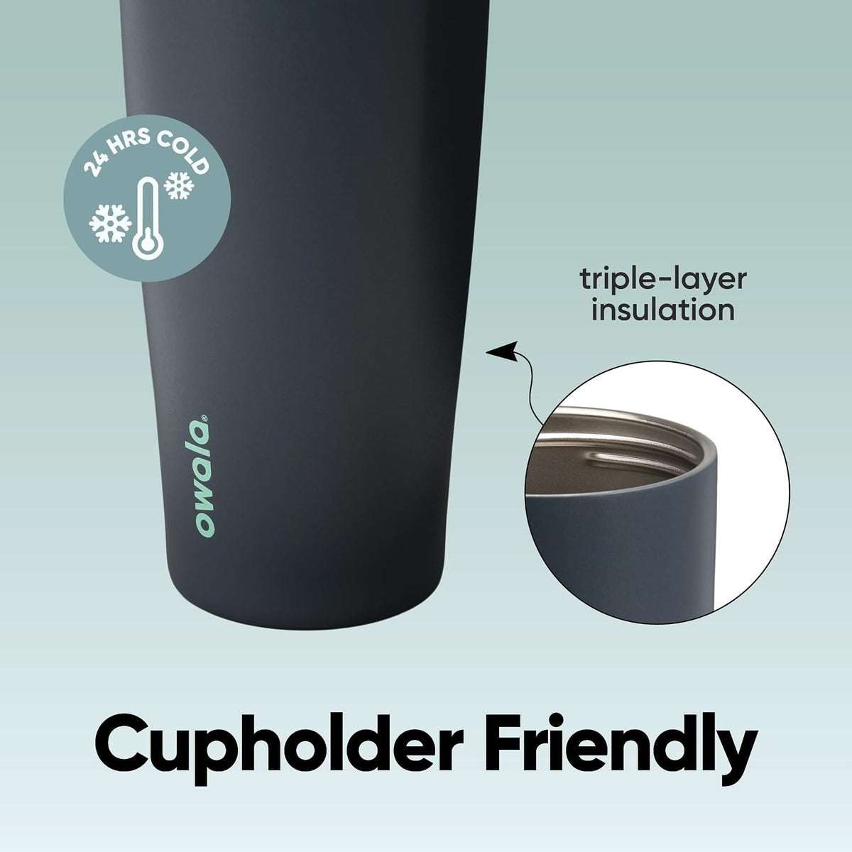 FreeSip Sway Insulated Stainless Steel Water Bottle with Two-Way Spout, Built-In Straw and Bucket Handle, Made for Travel, School, and Sports, 30oz, BPA Free, Leak Proof, Daybreak