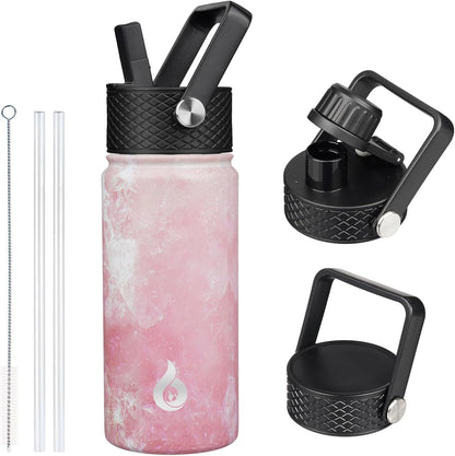 40oz Insulated Water Bottle with Straw Lid, Stainless Steel Bottle