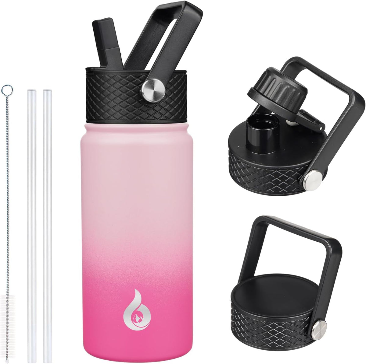40oz Insulated Water Bottle with Straw Lid, Stainless Steel Bottle