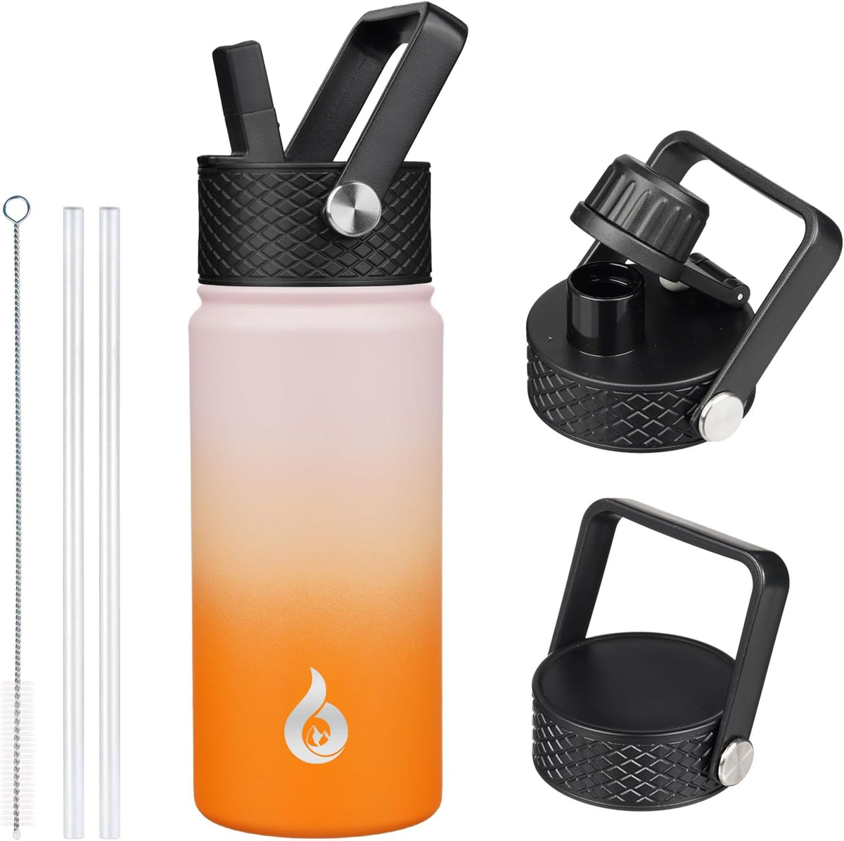 40oz Insulated Water Bottle with Straw Lid, Stainless Steel Bottle