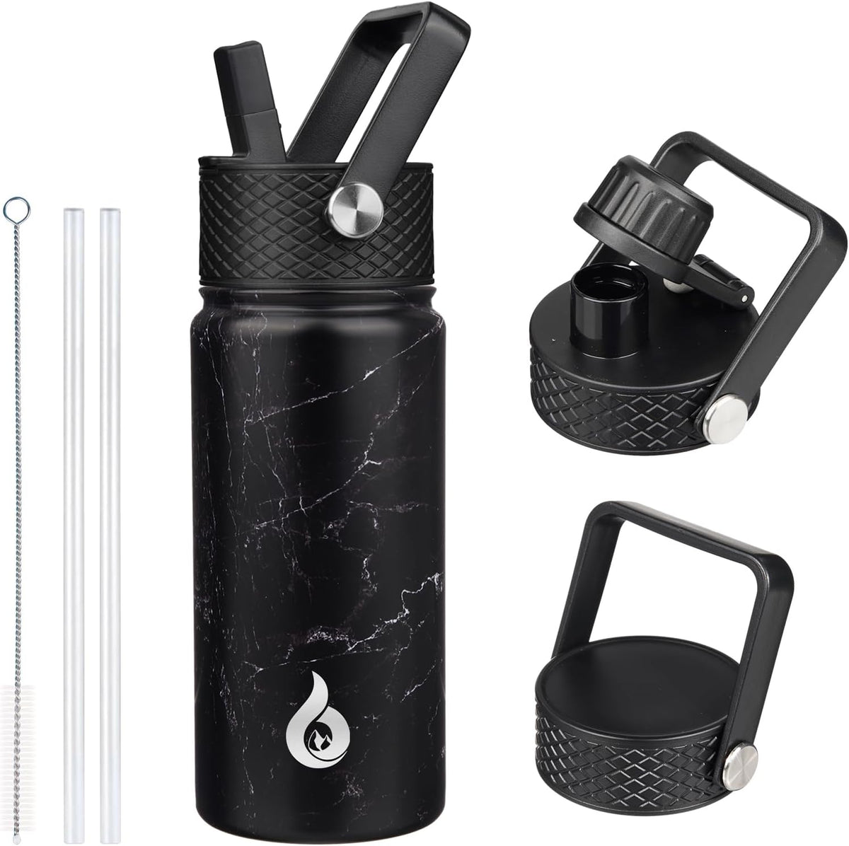 40oz Insulated Water Bottle with Straw Lid, Stainless Steel Bottle