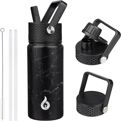 40oz Insulated Water Bottle with Straw Lid, Stainless Steel Bottle
