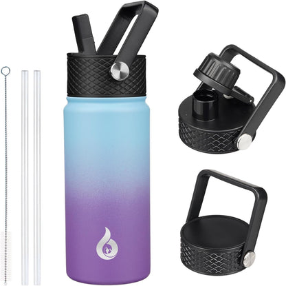40oz Insulated Water Bottle with Straw Lid, Stainless Steel Bottle