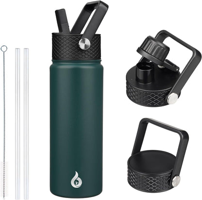 40oz Insulated Water Bottle with Straw Lid, Stainless Steel Bottle