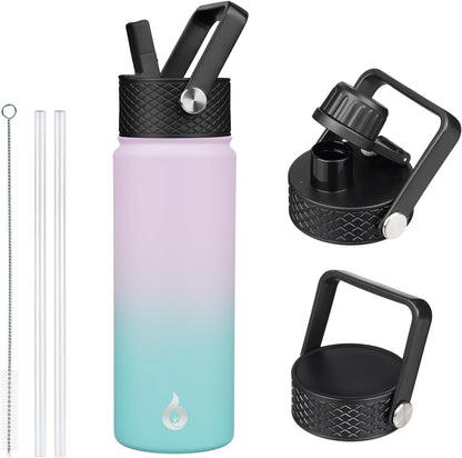 40oz Insulated Water Bottle with Straw Lid, Stainless Steel Bottle