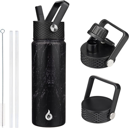 40oz Insulated Water Bottle with Straw Lid, Stainless Steel Bottle