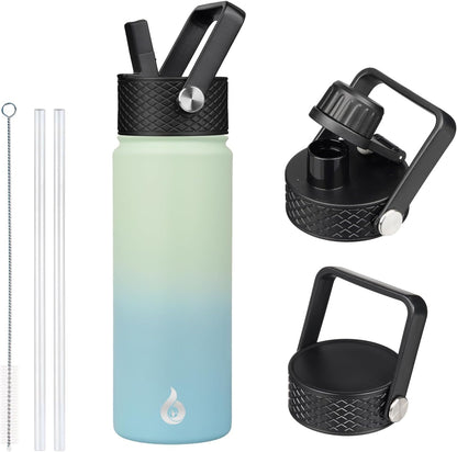 40oz Insulated Water Bottle with Straw Lid, Stainless Steel Bottle