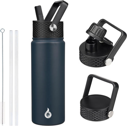 40oz Insulated Water Bottle with Straw Lid, Stainless Steel Bottle