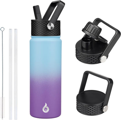 40oz Insulated Water Bottle with Straw Lid, Stainless Steel Bottle