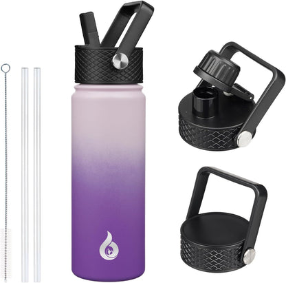 40oz Insulated Water Bottle with Straw Lid, Stainless Steel Bottle